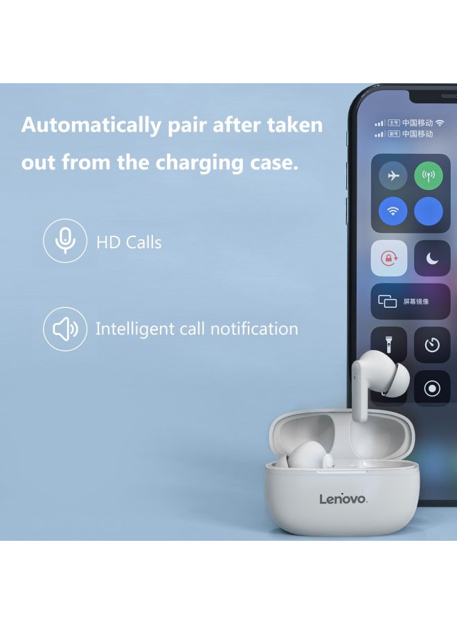 HT05 TWS BT5.0 Wireless Earbuds White