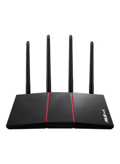 AX1800 Dual Band WiFi 6 (802.11ax) Router Supporting MU-MIMO and OFDMA Technology black