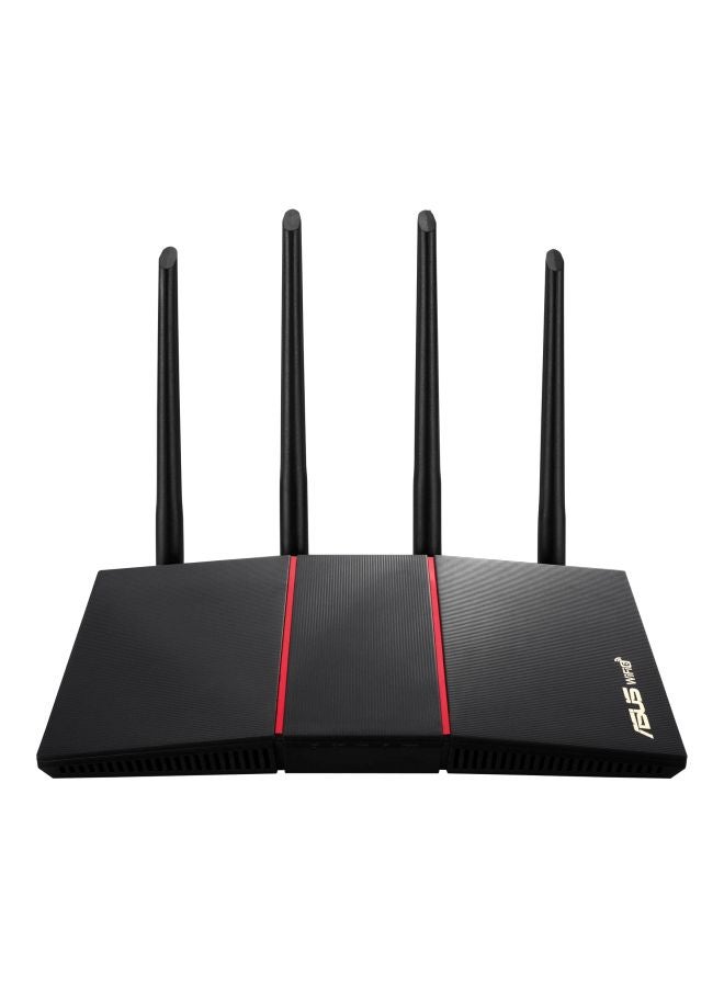 ASUS - AX1800 Dual Band WiFi 6 (802.11ax) Router Supporting MU-MIMO and OFDMA Technology black - Image 1
