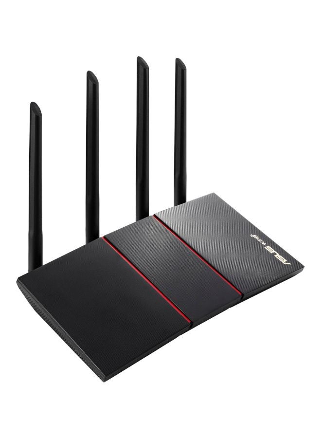 ASUS - AX1800 Dual Band WiFi 6 (802.11ax) Router Supporting MU-MIMO and OFDMA Technology black - Image 1