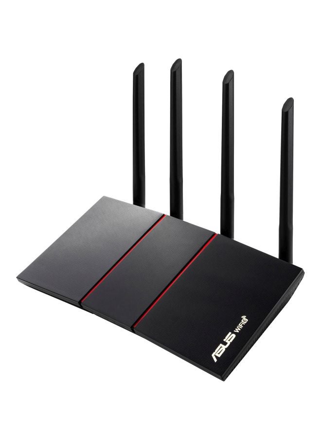ASUS - AX1800 Dual Band WiFi 6 (802.11ax) Router Supporting MU-MIMO and OFDMA Technology black - Image 1