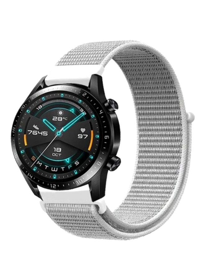 MARGOUN - Nylon Sport Loop Band for Huawei GT2 Watch Seashell - Image 1