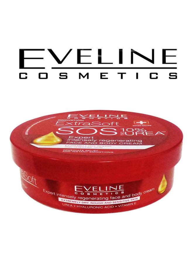 Eveline Extra Soft Sos Face and Body Cream White 175ml - Image 1