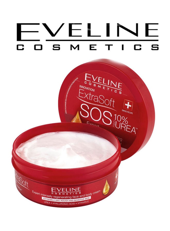 Eveline Extra Soft Sos Face and Body Cream White 175ml - Image 2