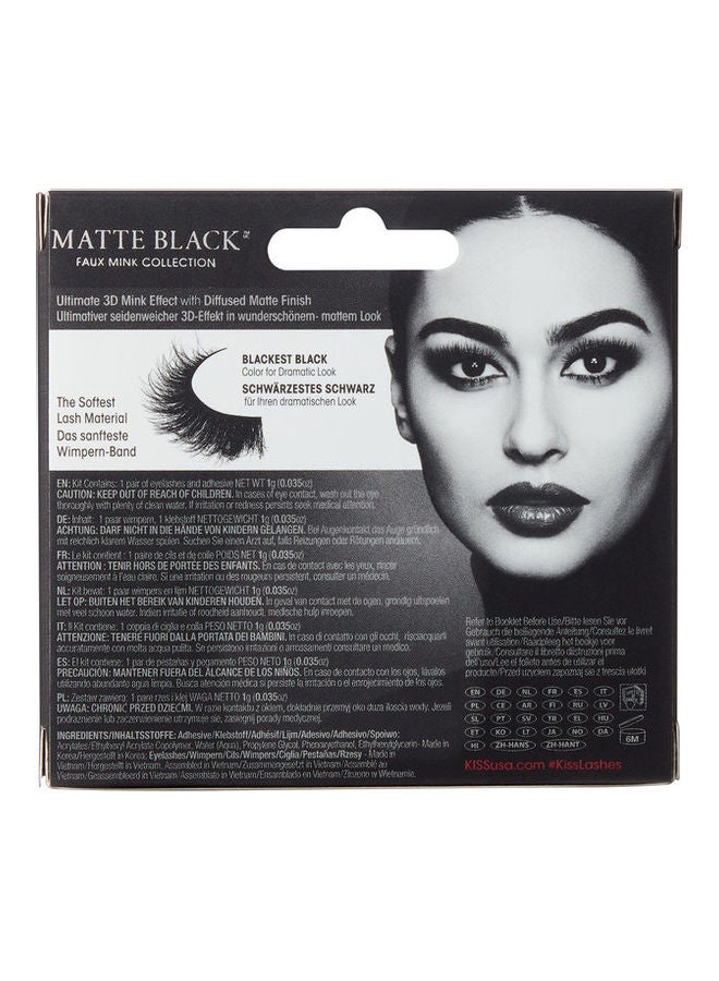 KISS - 3D Matte Lash Faux Mink Collection Black - Image 1