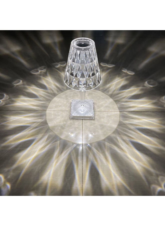 Generic - Modern Crystal Table Lamp Silver - Image 1