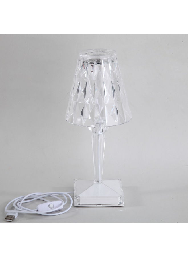 Generic - Modern Crystal Table Lamp Silver - Image 1