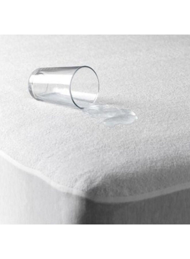 Waterproof Solid Mattress Prottector Combination White 160 x 200cm - Image 2