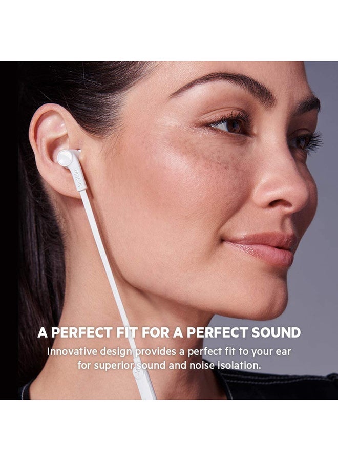 belkin - Type-C Wired In-Ear Earphones White - Image 1