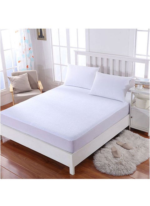 Waterproof Solid Mattress Prottector Combination White 100 x 200cm