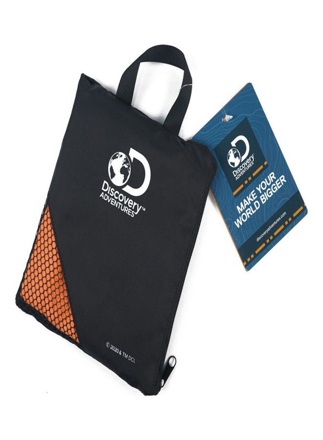 Discovery Quick Drying Towel With Carrying Bag Orange 80cm  - Image 1