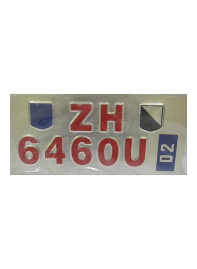 Generic Number Plate Zh 