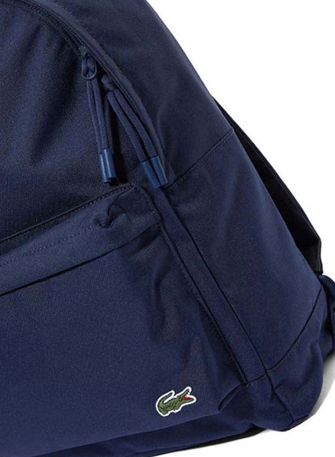 LACOSTE - Logo Embroidered Backpack Blue - Image 1