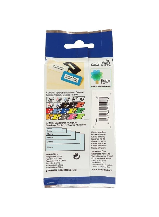 brother Label Printer Tape Red - Image 2