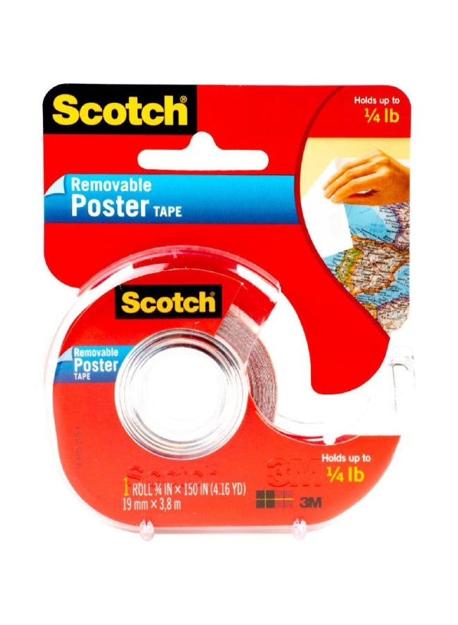 Scotch Poster Double Sided Tape Removable Clear - Image 1