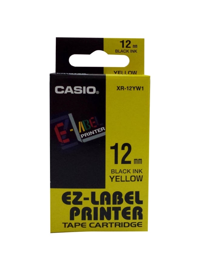 CASIO Label Printer Tape Yellow
