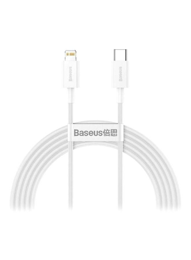 Baseus Superior Series Fast Charging Data Cable White - Image 1