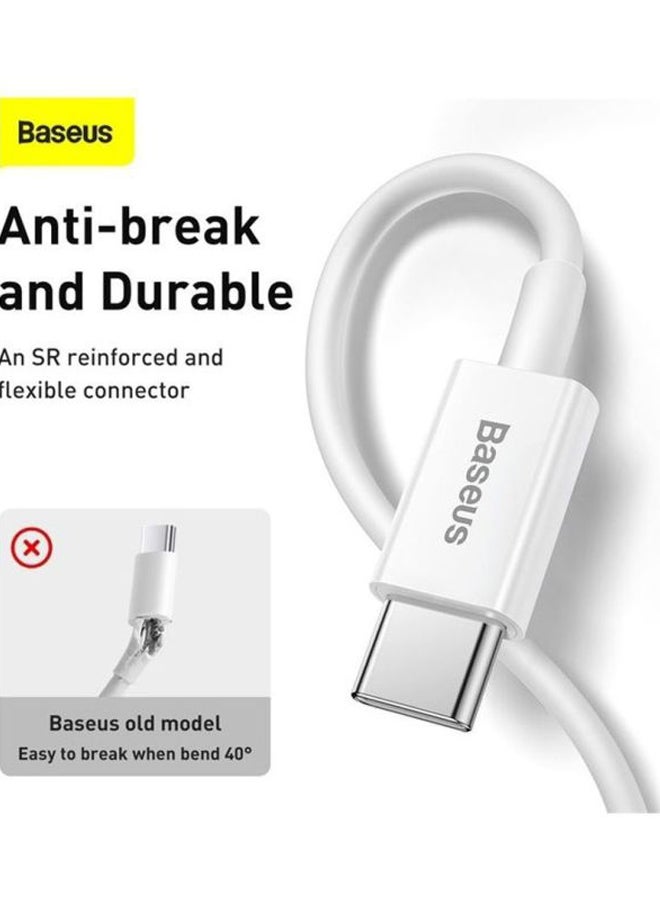 Baseus Superior Series Fast Charging Data Cable White - Image 4
