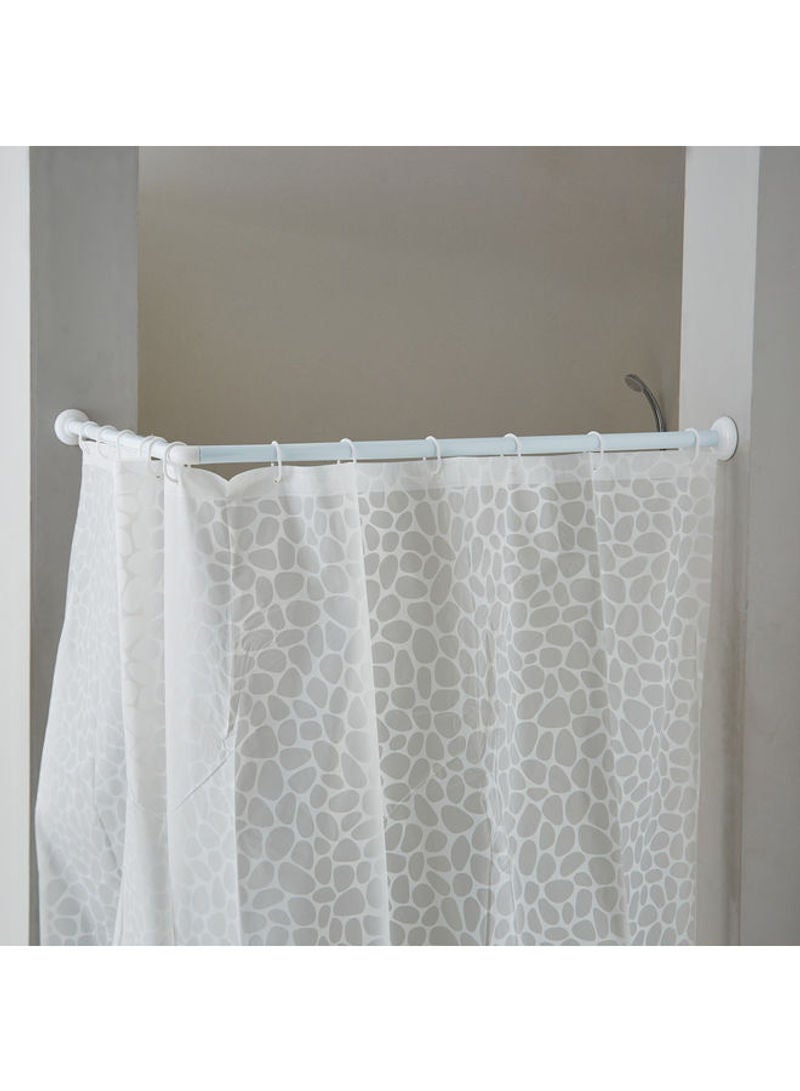 Home Box Shower Curtain Pole White  - Image 1
