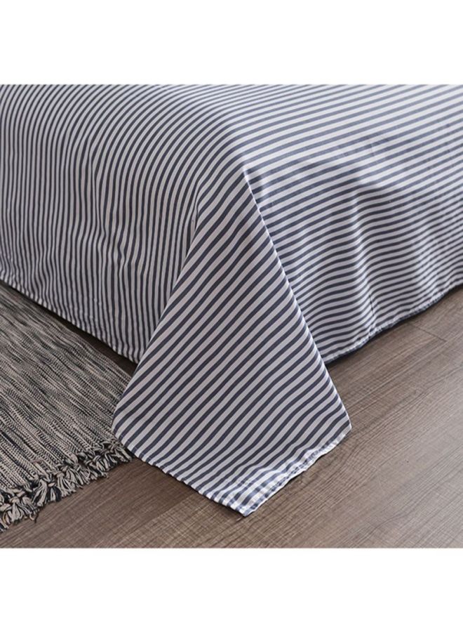 Beauenty 4-Piece Bedding Set Combination Grey/White/Yellow Quilt Cover 150x200 cm, Pillowcases 48x74 cm, Fitted Sheet 230x200cm - Image 3