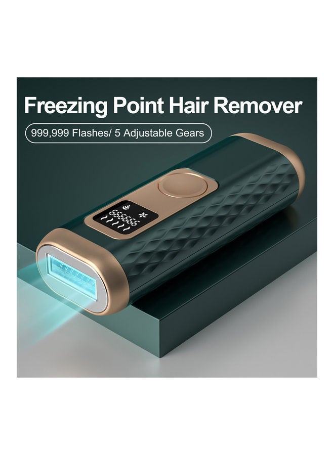 EzzySo - Five Speed Adjustment Digital Hair Removal Laser Machine Green/Golden - Image 1