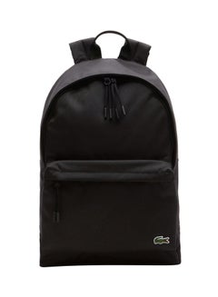 LACOSTE Logo Embroidered Backpack Black  - Image 1