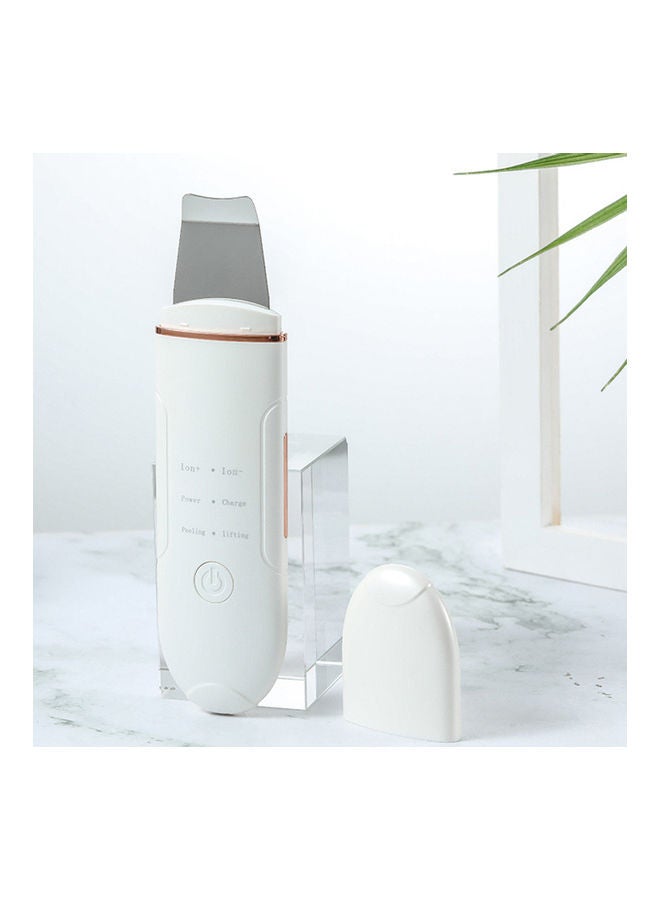 إيزي سو جهاز تنظيف عميقٍ للرؤوس السوداء يعمل بالموجات فوق الصوتية وقابلٌ للشحن . أبيض/ذهبيٌّ . - Image 2