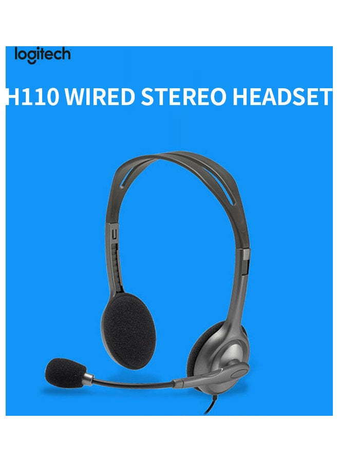 Logitech - Head-Mounted Stereo Headset Black - Image 1
