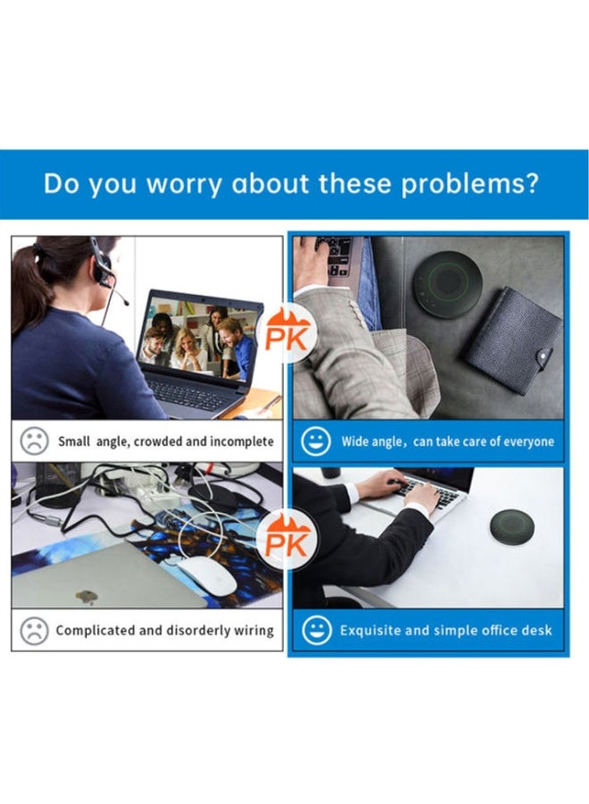 أيبيسي ميكروفون بمكبر صوت مزود بوصلة USB أسود - Image 3