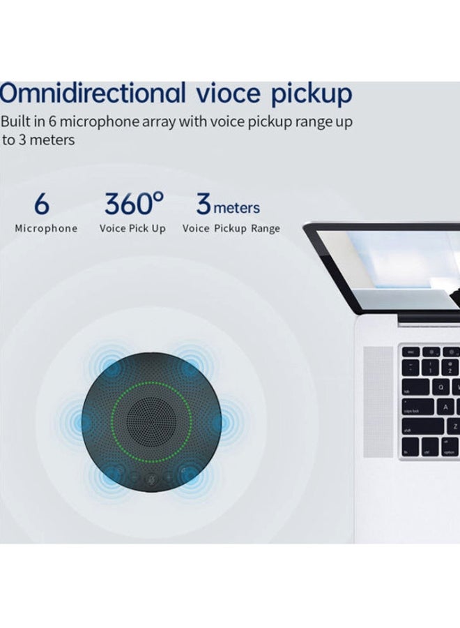 أيبيسي ميكروفون بمكبر صوت مزود بوصلة USB أسود - Image 5