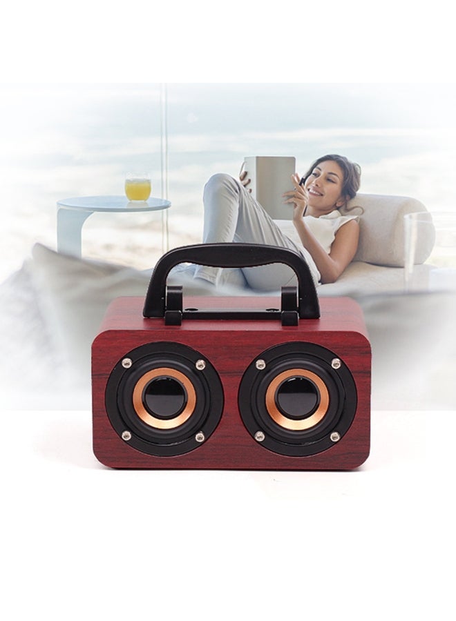 Muslady Portable Bluetooth Wireless Speaker I8056R-A Red/Black - Image 4