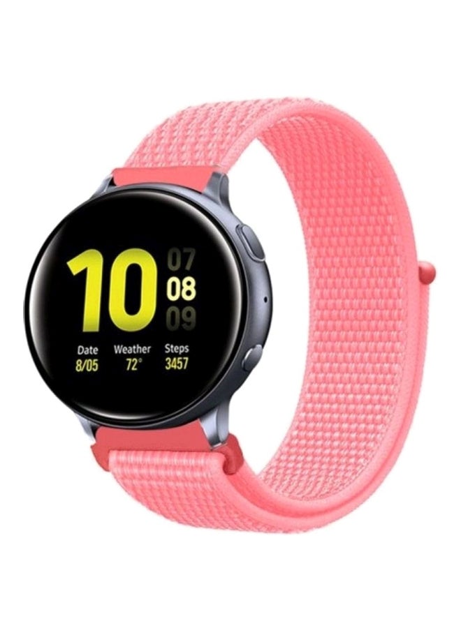 MARGOUN Replacement Nylon Band For Samsung Galaxy Watch Active/Active 2 Pink - Image 1