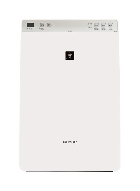 SHARP Air Purifier, Plasmacluster, Humidity, HEPA Filter, 21m2, KC-F30SA-W White