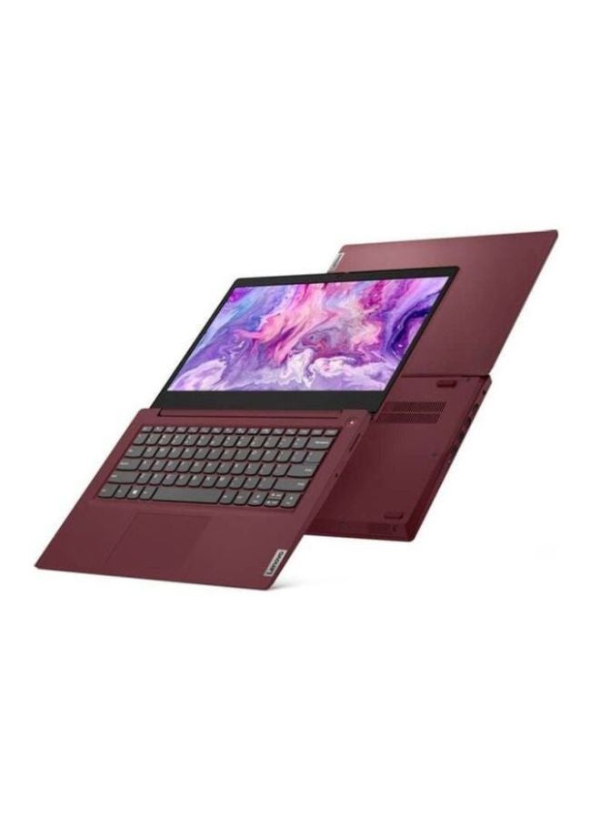 Lenovo - IdeaPad 3 14IIL05 With 14-Inch FHD Display/Intel Core i3 Processor/4GB RAM/1TB HDD/Integrated Intel UHD Graphics/DOS(Without Windows)/ English/Arabic Cherry Red - Image 1