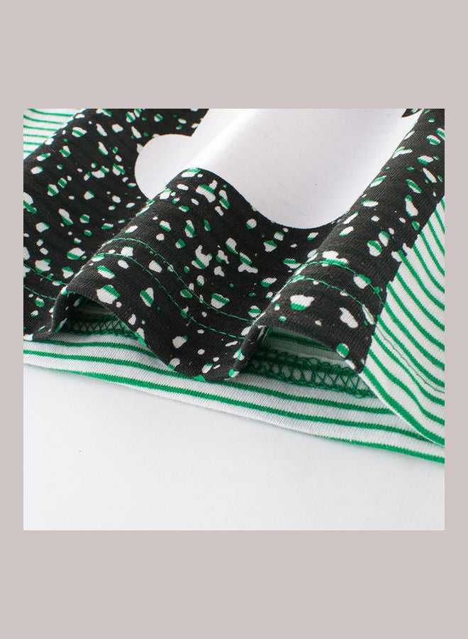 27 Kids Graphic Detail Crew Neck T-Shirt Green/White  - Image 3