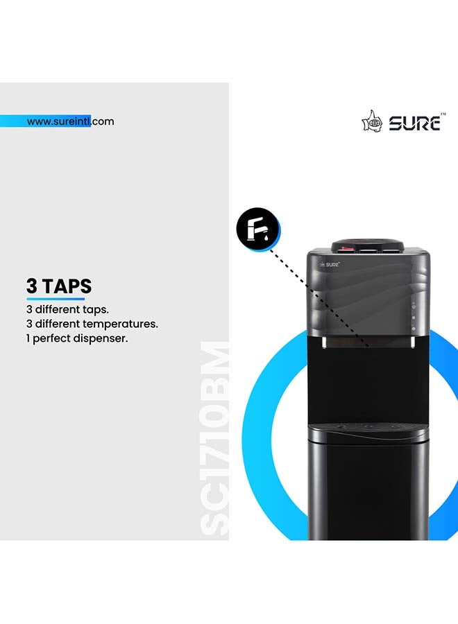 شور موزع مياه ذو تحميل علوي SC1710BM أسود - Image 2