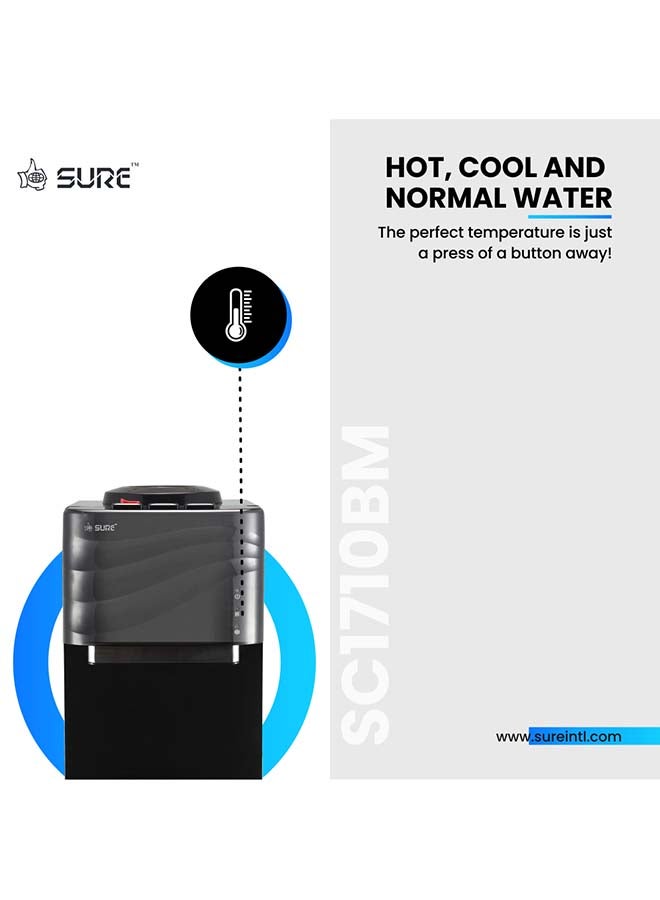 شور موزع مياه ذو تحميل علوي SC1710BM أسود - Image 3