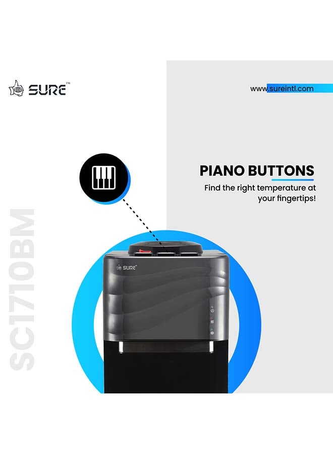 شور موزع مياه ذو تحميل علوي SC1710BM أسود - Image 5