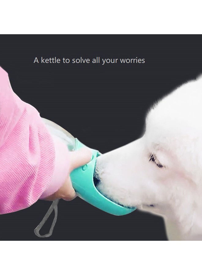 زجاجة مياه محمولة للحيوانات الأليفة للاستخدام في الأماكن الخارجية أخضر/ أبيض - Image 2