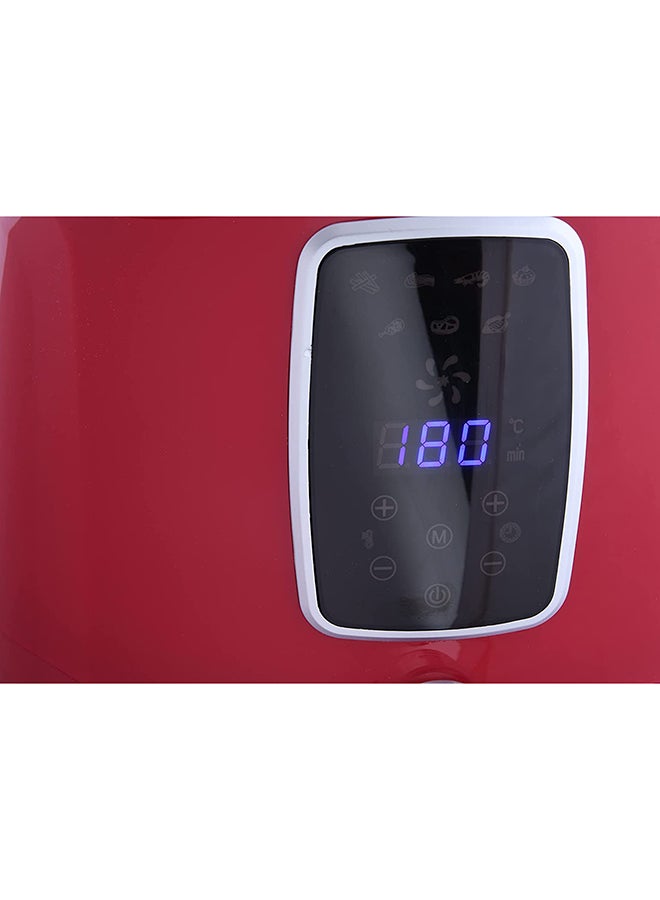 ألسيف إليك مقلاة هوائية سعة 6 لترات 6 L 1800 W AL7205 أحمر وأسود  - Image 4