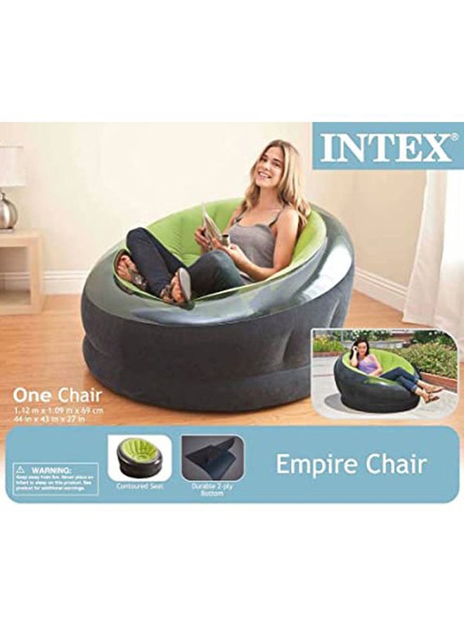 انتكس كرسي بتصميم إمباير أخضر/أسود - Image 5