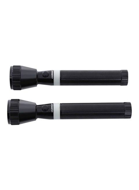 2-In-1 Rechargeable LED Flashlight Black