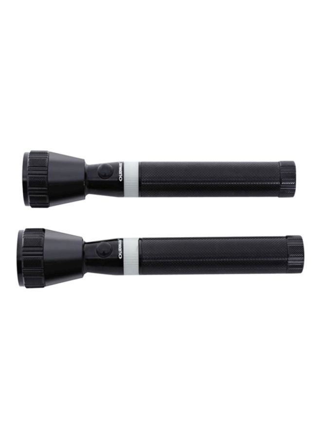 Olsenmark 2-In-1 Rechargeable LED Flashlight Black  - Image 1