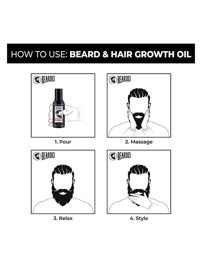 BEARDO - Beard N Hair Growth Oil 50ml - Image 1