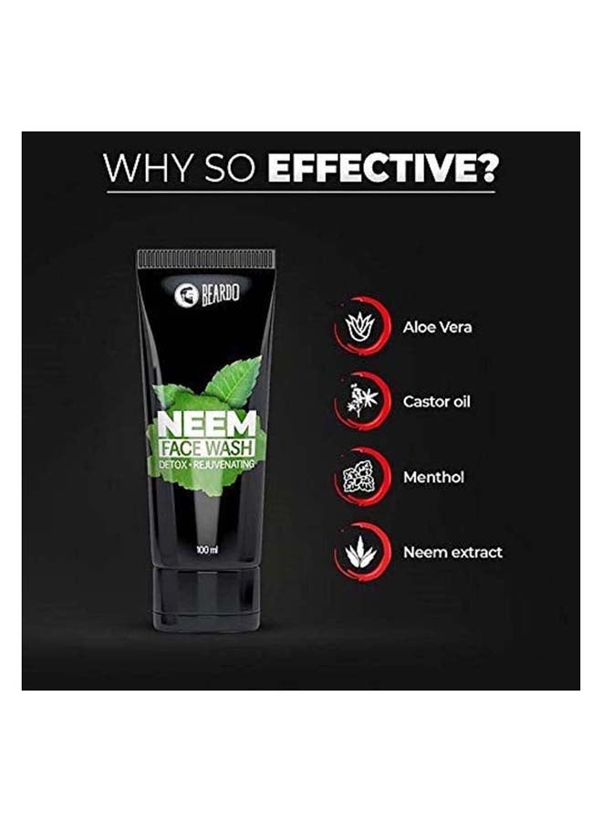 BEARDO Neem Face Wash 100ml - Image 4