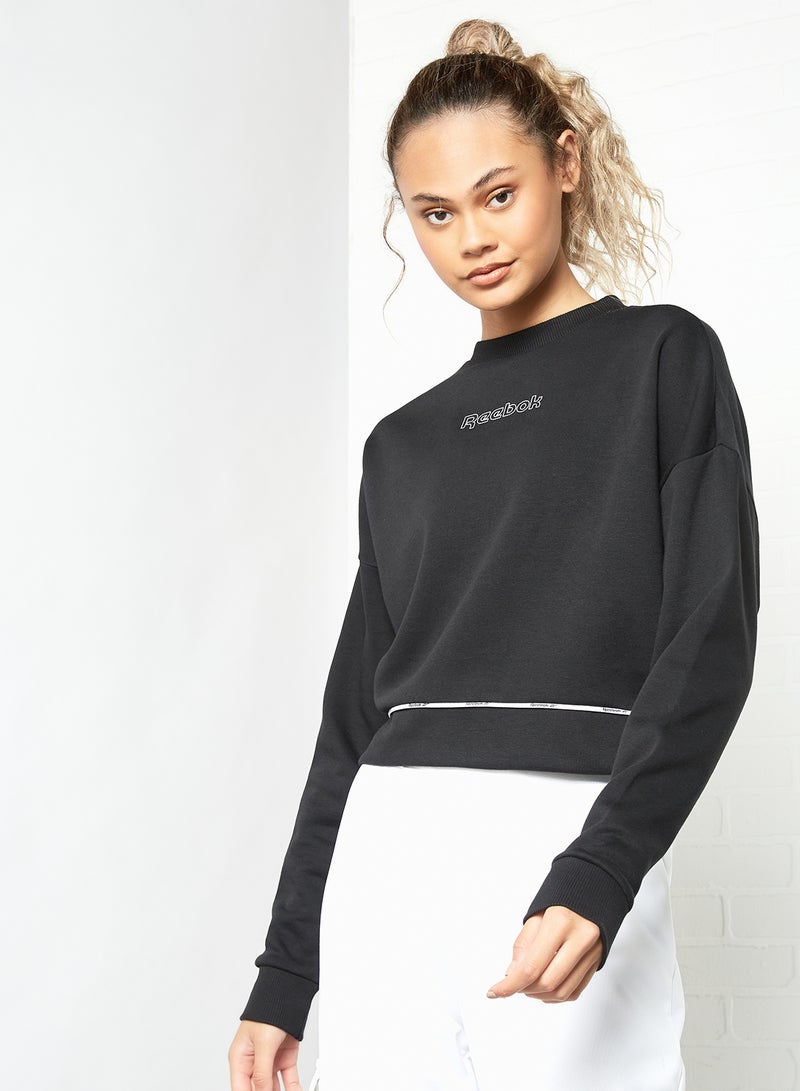 Reebok - Piping Pack Sweatshirt Black - Image 1