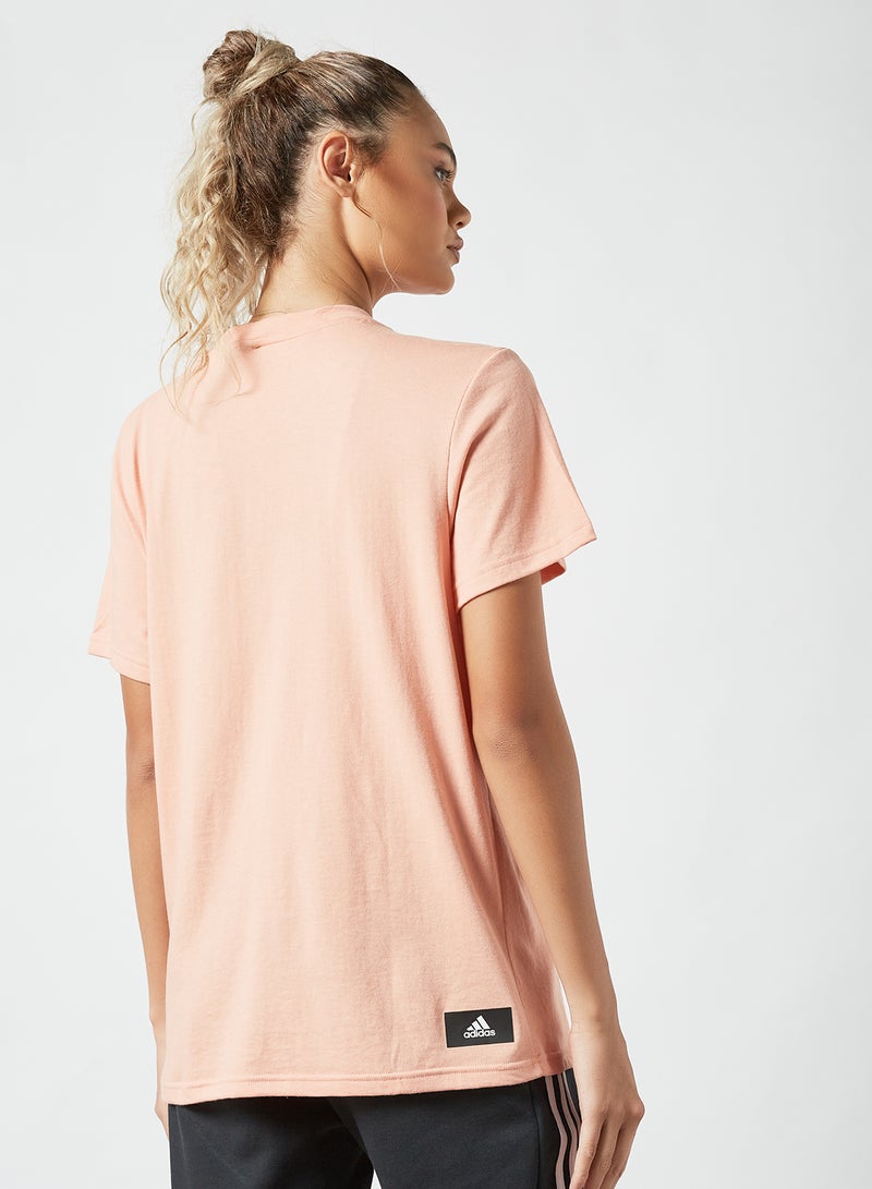 Adidas - Future Icons Logo Graphic T-Shirt Pink - Image 1