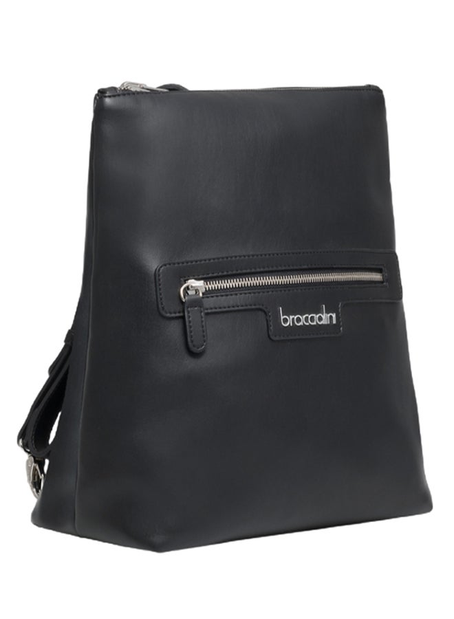 Graziella Braccialini - Jennifer Logo Detail Reversible Backpack 15.7-Inch Black - Image 1