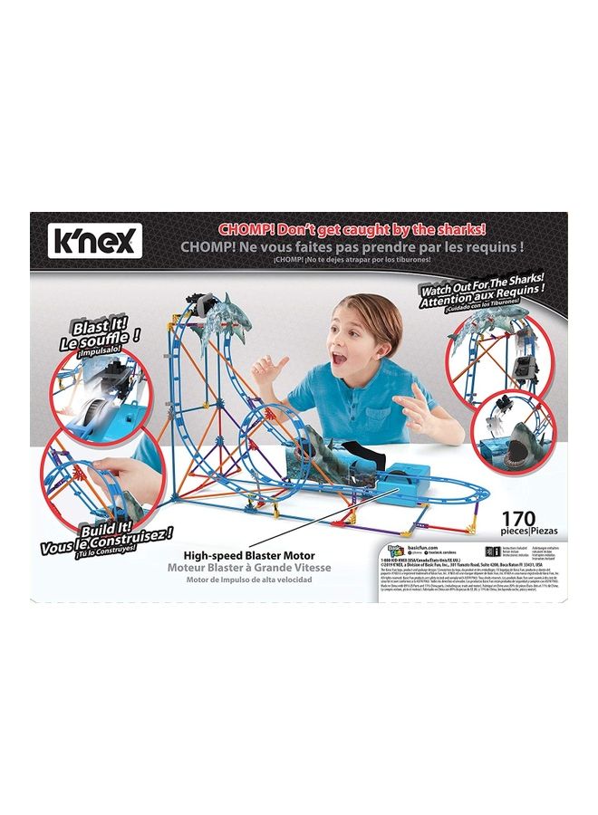 K'NEX 34041 170-Piece Thrill Rides Tabletop Thrills Shark Attack Roller Coaster Building Set 170 7+ Years - Image 3