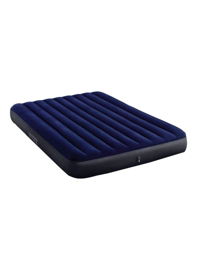 INTEX - Dura Beam Series Classic Downy Inflatable Airbed Combination Navy Blue/Black 137x191x25cm - Image 1